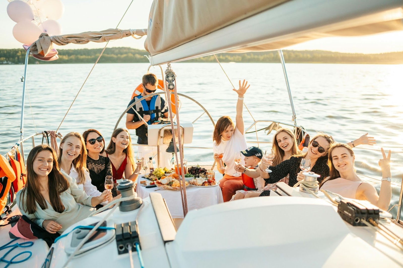 Party vibes on a boat