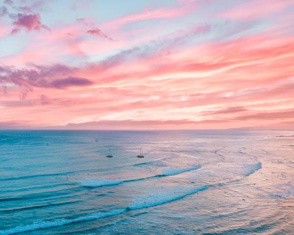 Pink Sunset on the Water